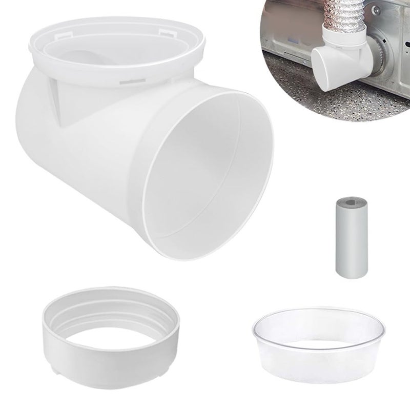 CAT SO RICH 90 Degree Clothes Dryer Vent Elbow,Tight-Fit Connector For 4-Inch Dryer Duct Hose In Narrow Spaces - Image 1
